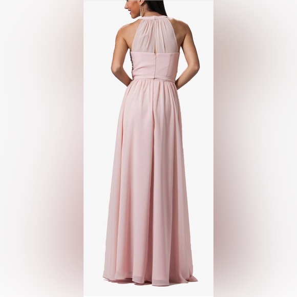 Cinderella Divine Dresses & Skirts - Cinderella Divine High Neck Illusion Long A-Line Dress